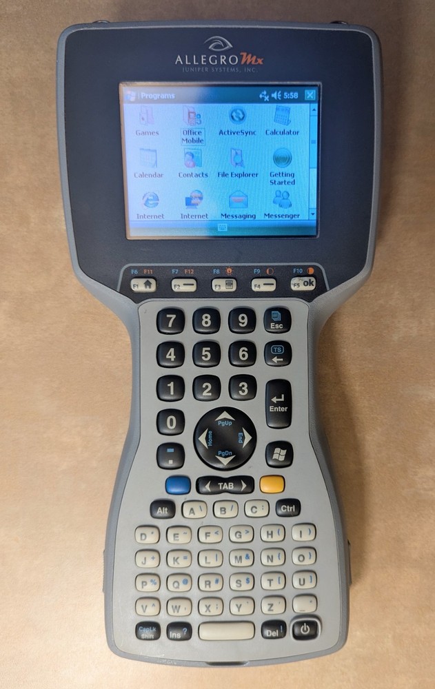 Juniper Systems Allegro MX Handheld Data Collector with Charger, Stylus