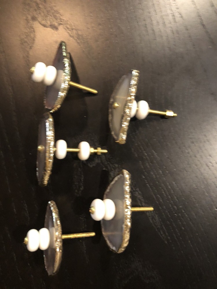 5 geode cabinet or drawer knobs