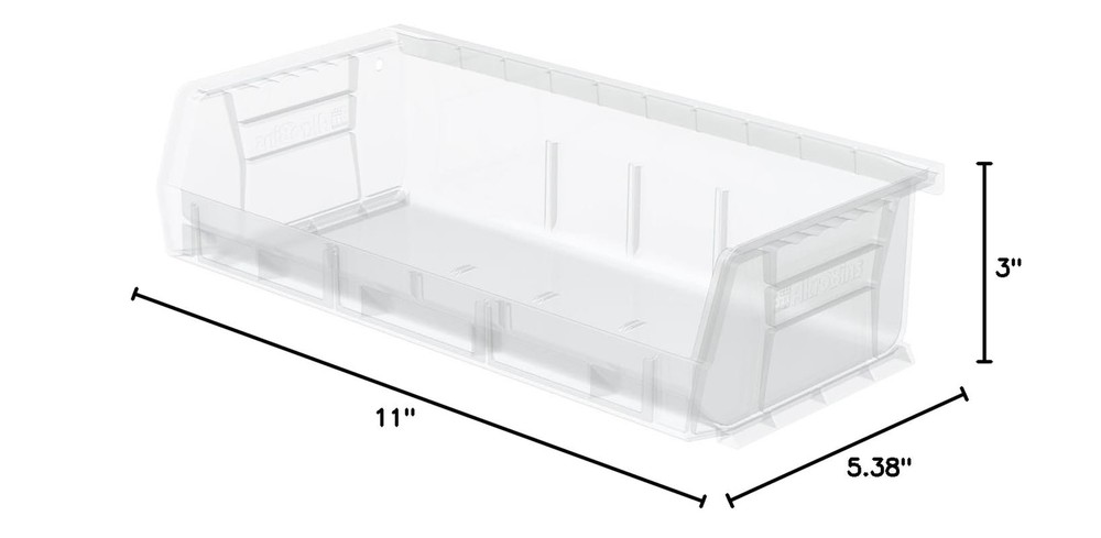 Akro-Mils 30232 AkroBins Plastic Storage Bins, Space-Saving Stackable Bins fo...