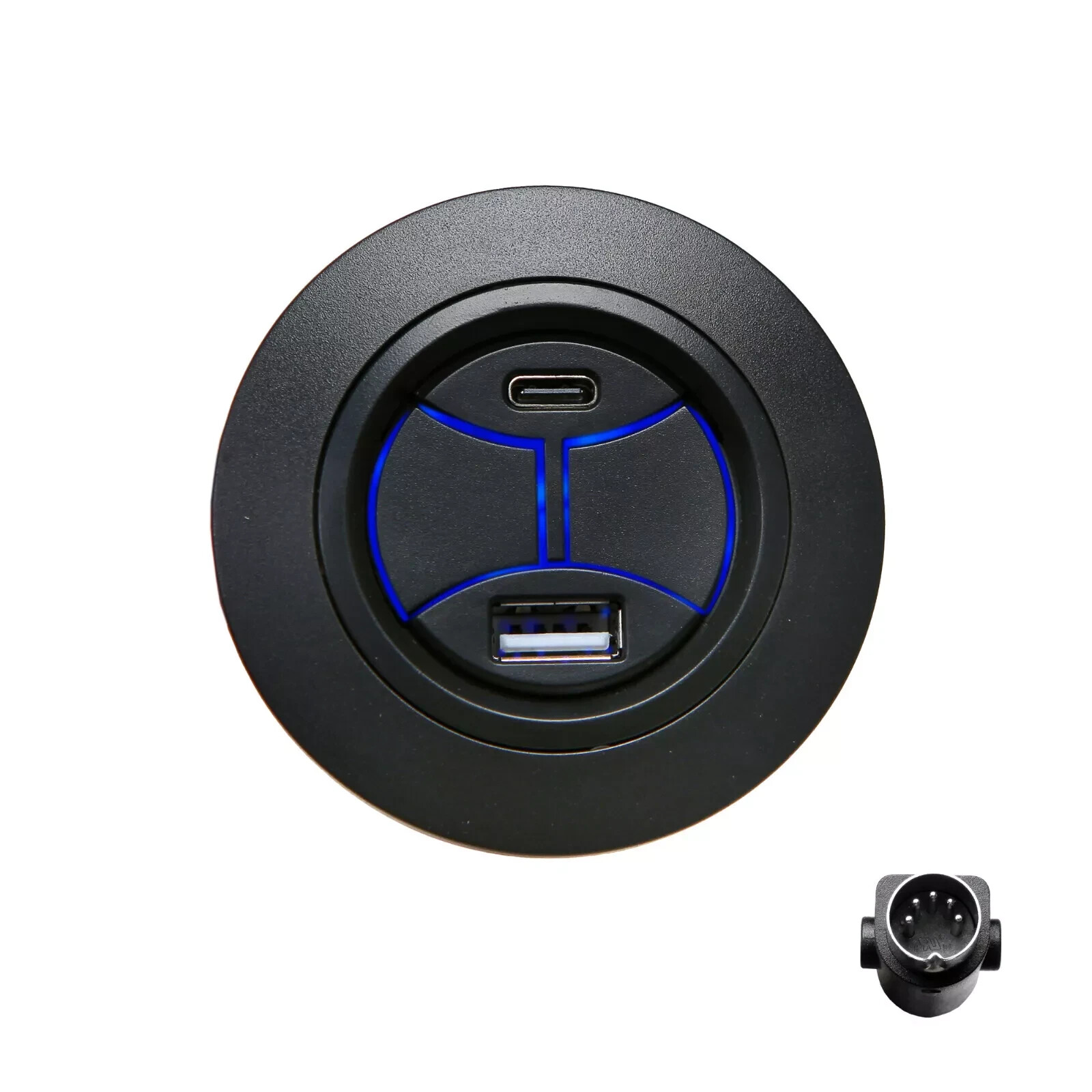 Power Recliner 5 Pin Round Switch Control with USB Type A C Port and Backlight