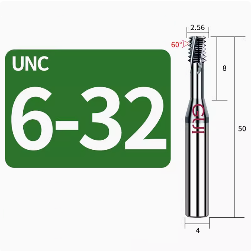 6-32 CARBIDE THREAD MILL - TiALN COATED