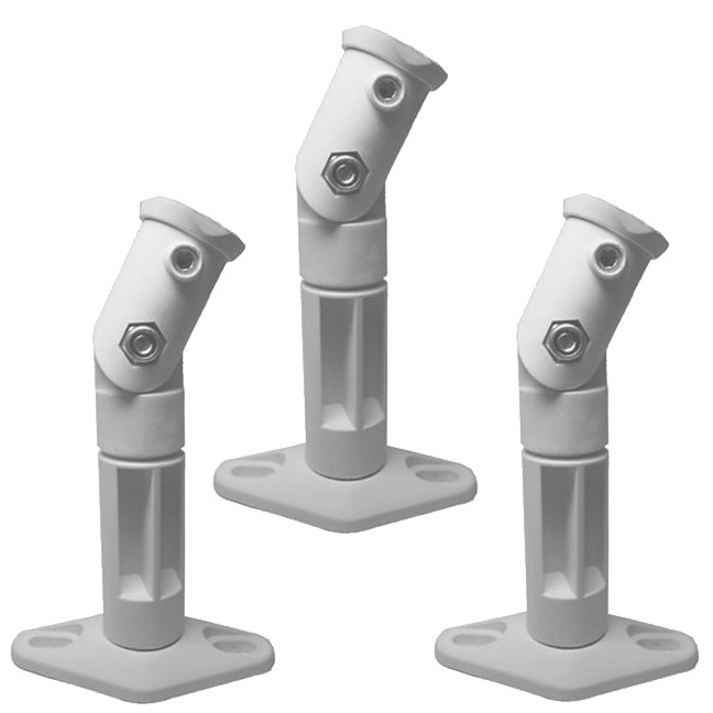 White - 3 Pack Lot - Universal Wall or Ceiling Speaker Mounts Brackets fits BOSE