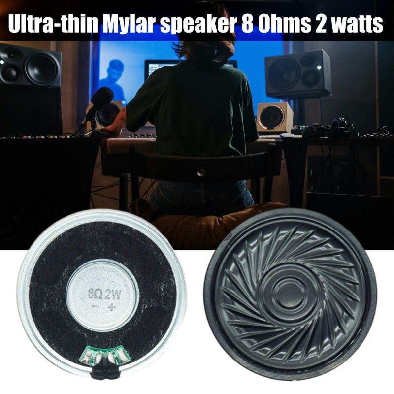 40mm Full Frequency Speakers 8Ohm 2W Highly Power for Auditory Project