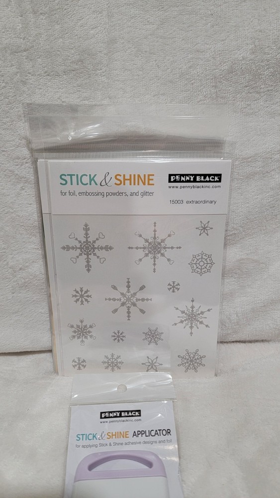 Penny Black Stick and Shine sheets and Applicator Bundle