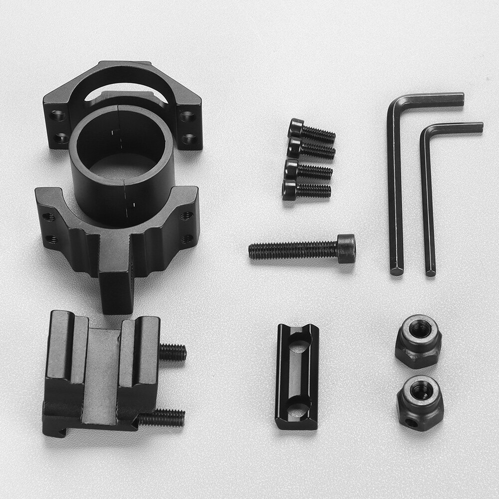2Pcs Precision Adjustable Height Dovetail Scope Rings 25.4mm/30mm Base Mount