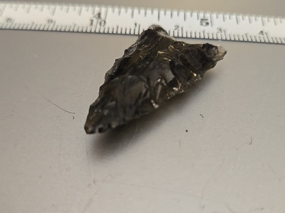 black obsidian arrowhead