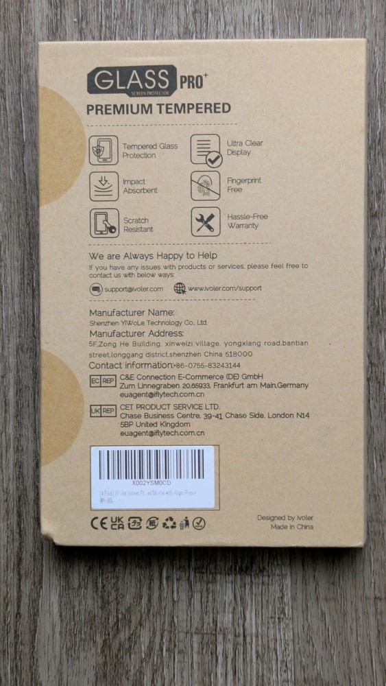 iVoler 4 Pack Tempered Glass Screen Protector for Nintendo Switch OLED 2021