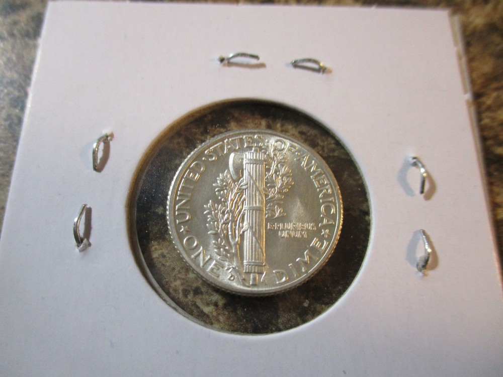 1940-D MERCURY SILVER DIME GEM FULL BANDS WO