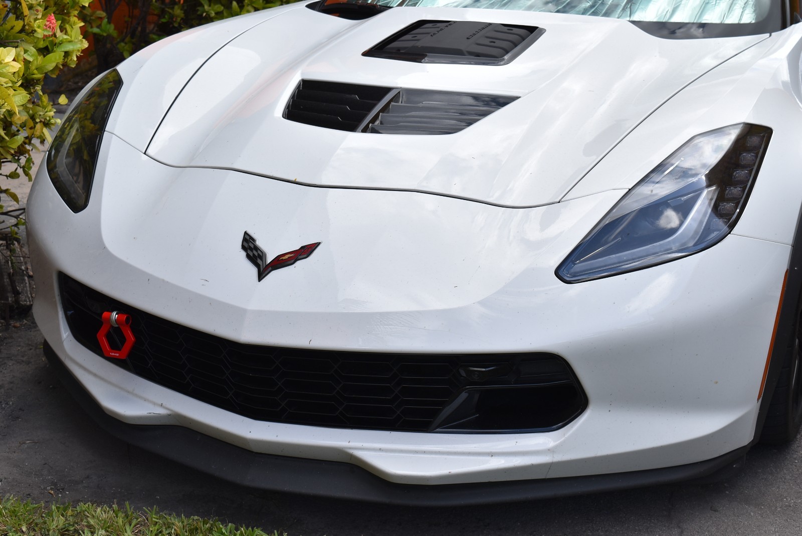 14-19 Chevrolet Corvette Racing FRONT Tow Hook C7 Z06 ZR1 Stingray Track BLACK