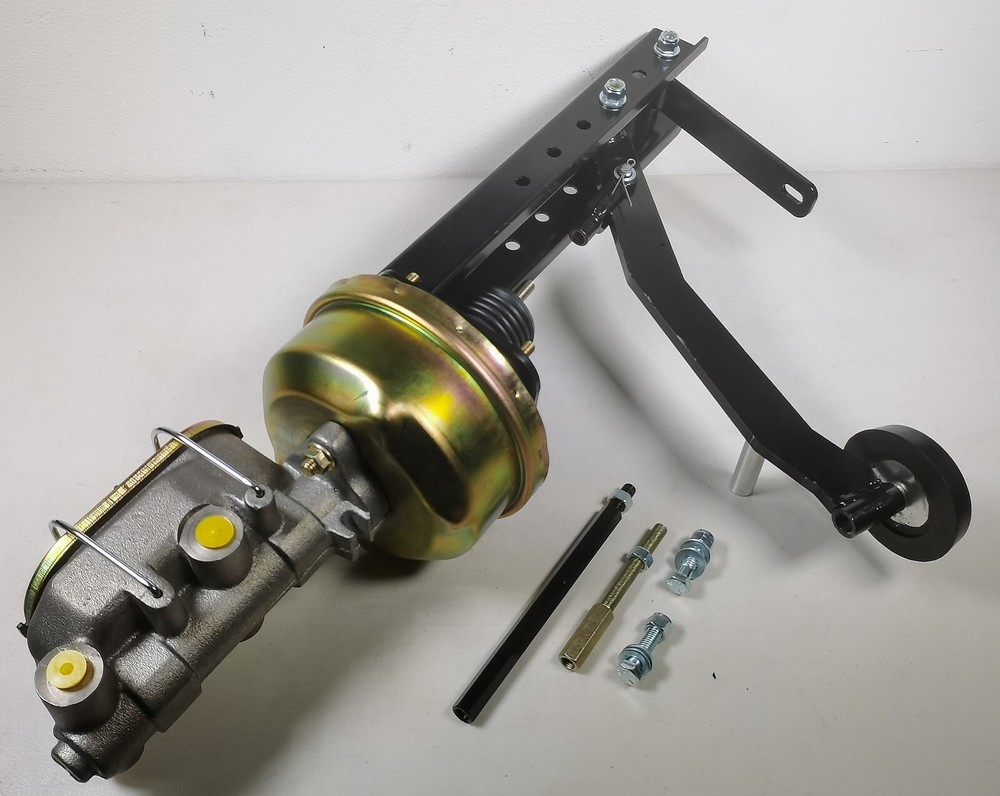 Universal Firewall Under dash Mount Power Brake Pedal Kit + 7" Booster & Master