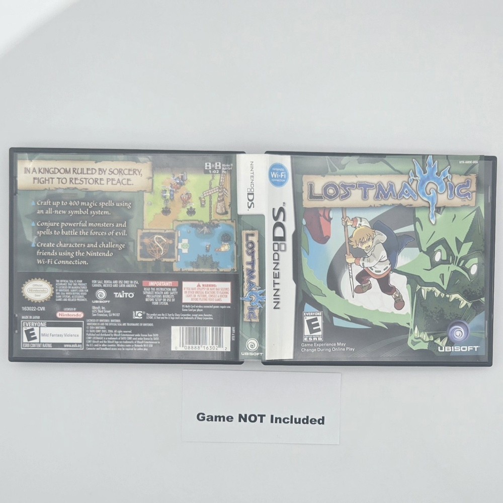 Nintendo DS LostMagic Case, Manual, Inserts ONLY 2006 No Game