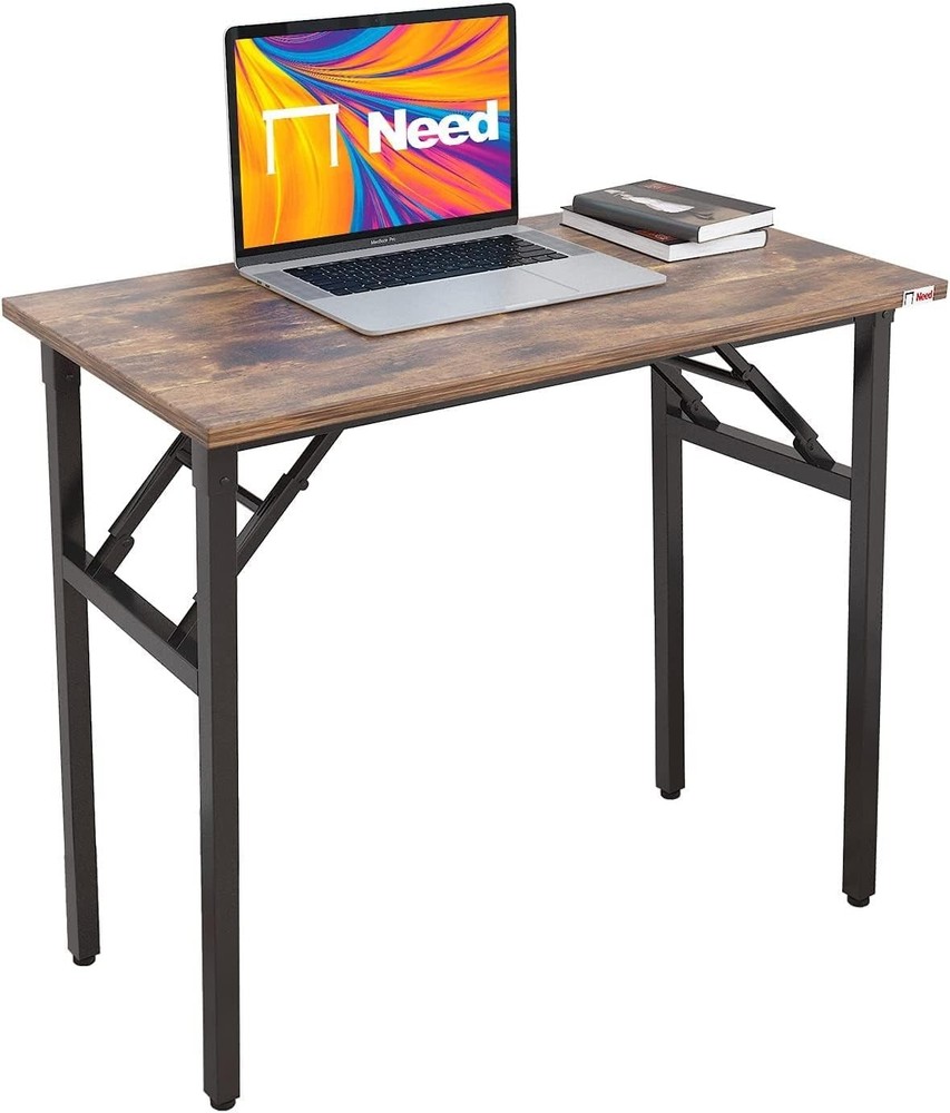 Folding Desk Small Desk 31 1/2" No Assembly Foldable Computer Desk Small