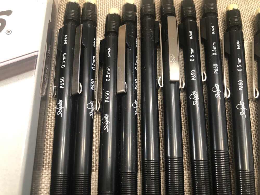 Scripto Writing Pencil ultra thin automatic Pencils - 10 P650 0.5 mm - 2 Missing