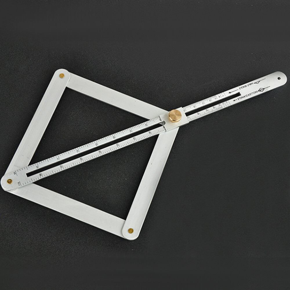 Multifunctional Protractor Woodworking Measuring Ruler Angle Tool