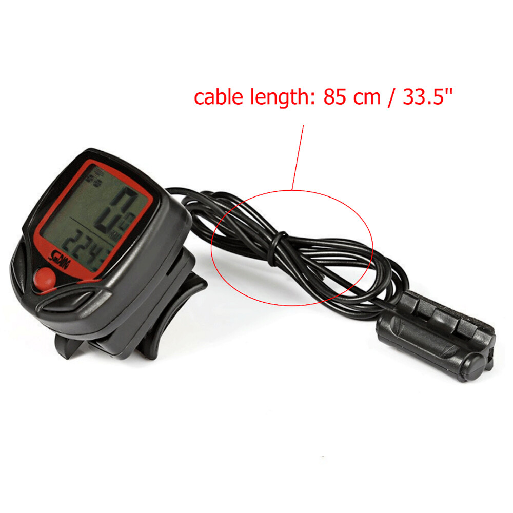 3PCS Waterproof Bike Cycle LCD Display Digital Computer Speedometer Odometer