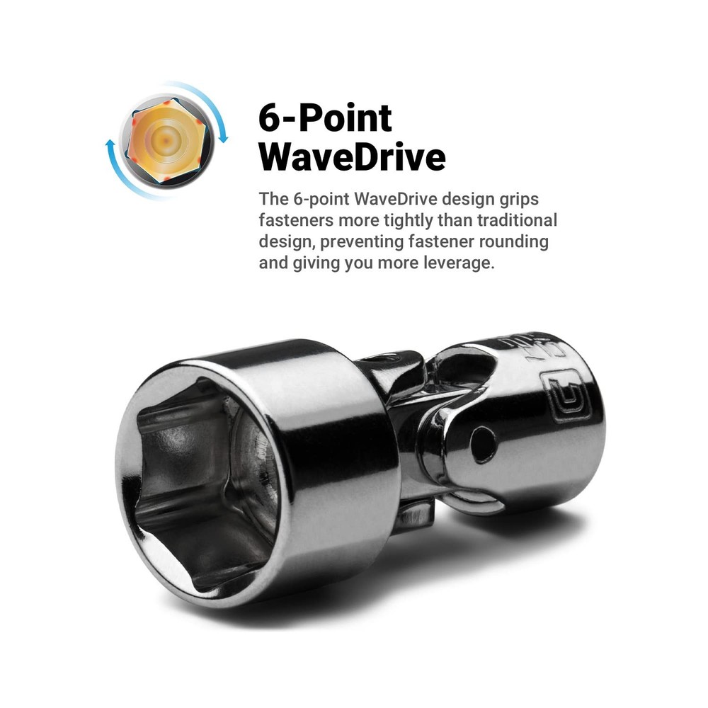 8mm Universal Socket 1/4" Drive 6-Point Metric Tool