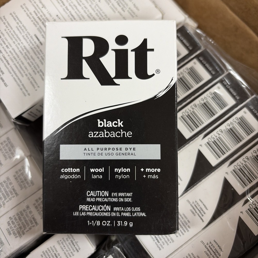 Rit 42809 1-1/8 oz Powdered Fabric Dye - Black