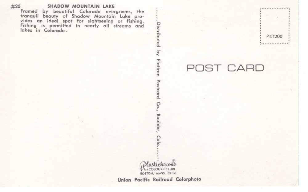 SHADOW MOUNTAIN LAKE, CO - PC3775