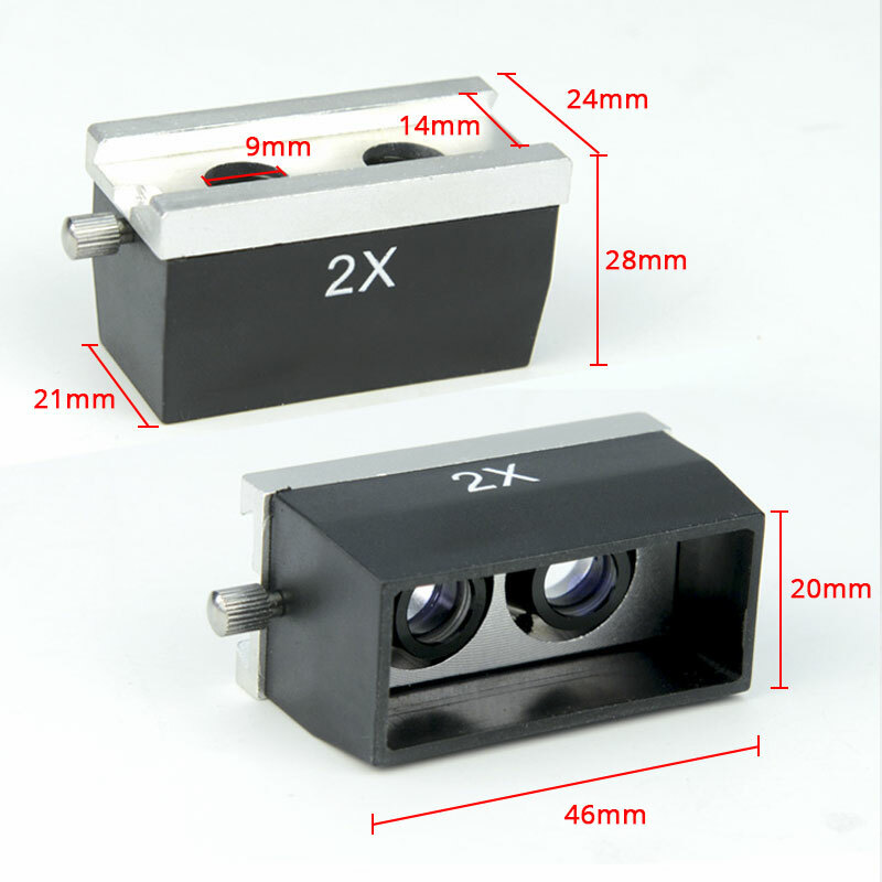 Binocular Objective Lens Stereo Microscope Accessory 1X/2X/3X/4X Optical Glass