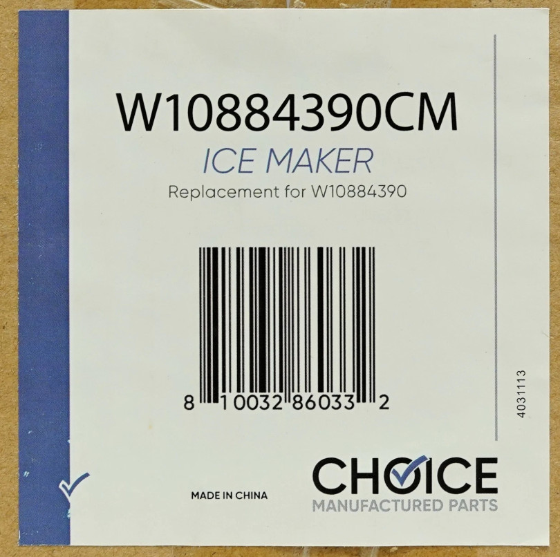 Replacement Icemaker for Whirlpool Maytag Refrigerator W10884390