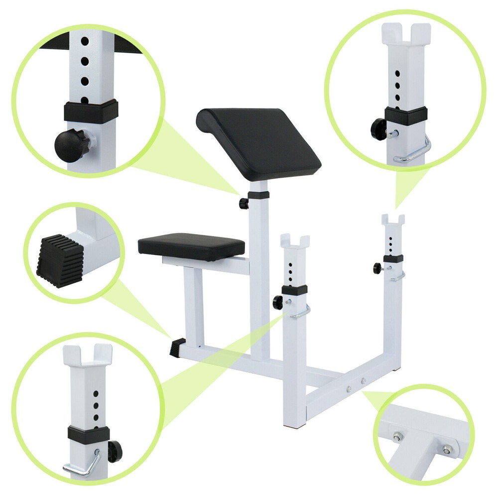 Practical Arm Curl Weight Bench Seated for Biceps Strength Exercise Training