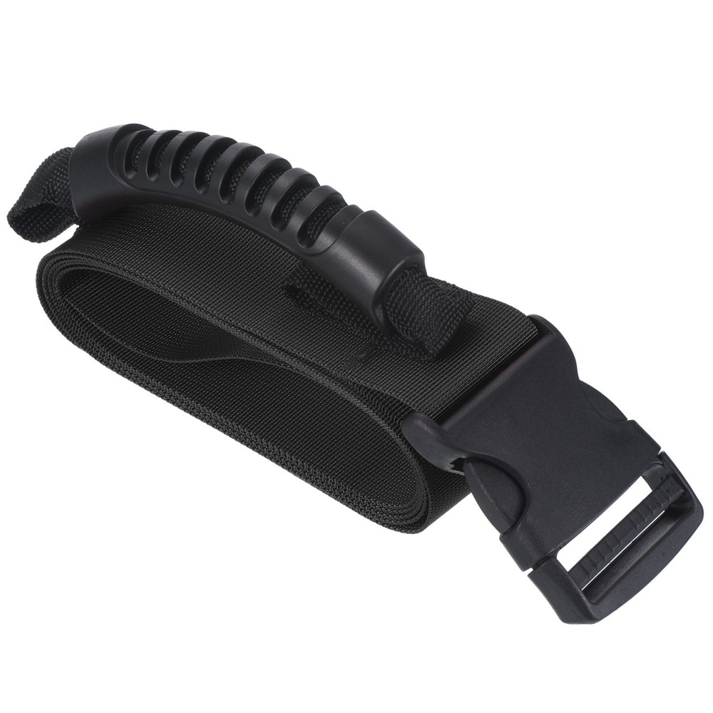 Carrying Strap with Handle, Adjustable Nylon Belt for Moving Boxes, Black