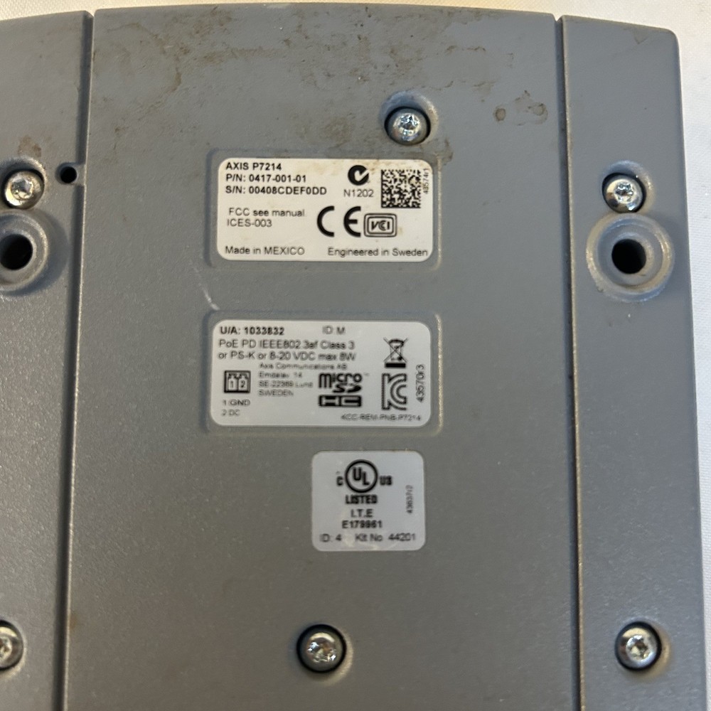 Axis P7214 0417-001-01, 4 Port Encoder without Power Adapter - Tested Powers On