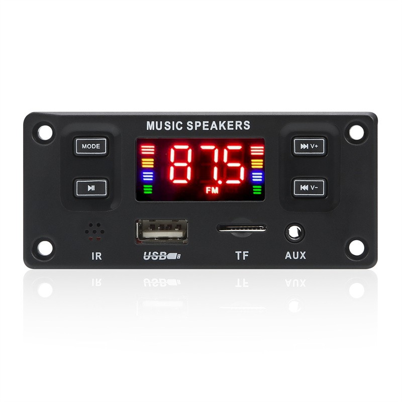 MP3 Player Decoder Board 12V Bluetooth Speaker Support USB TF FM Radio Module
