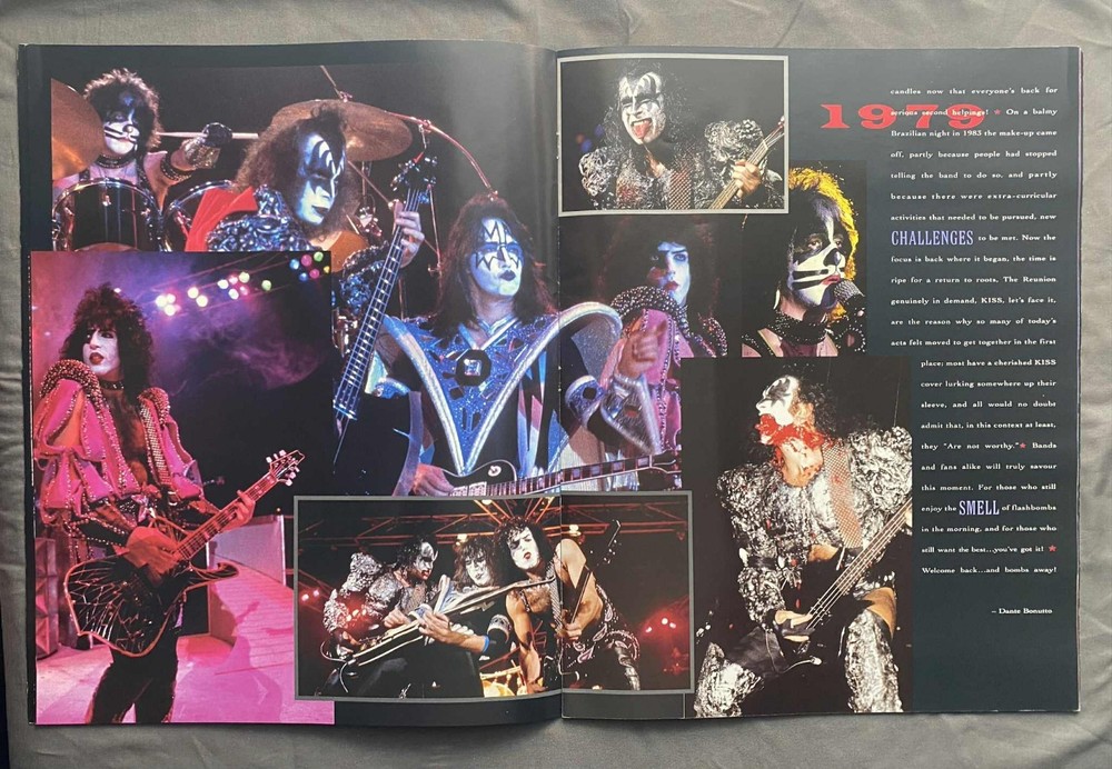 KISS Alive/Worldwide Tour 1996-97 Program featuring the Original members