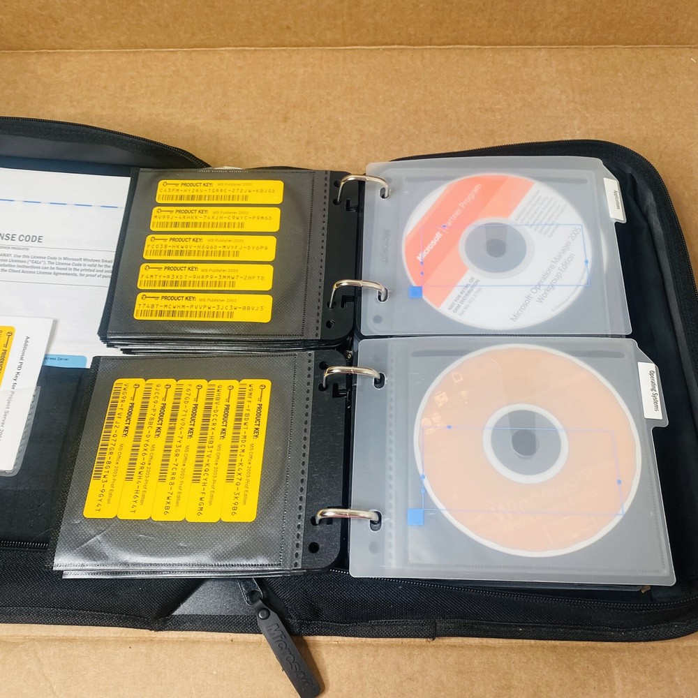 Microsoft Action Pack Subscription Partner Program Vtg Software + Key 100 Disks