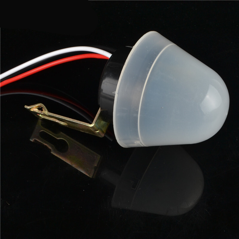 2PCS DC/ AC 12V Auto On Off Light Photocell Switch Control Dark to Dawn Sensor