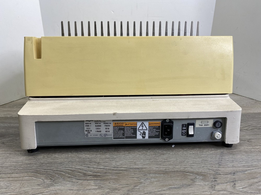 GBC Electric Binder Model 470-KM *Tested Works*