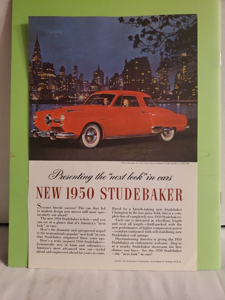 Advertisement 1950 Studebaker