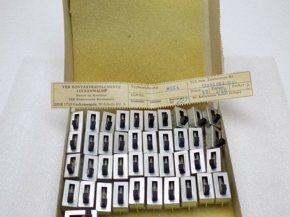 1x MSS4 RFT Slide Switch Toggle Switch 4 positions