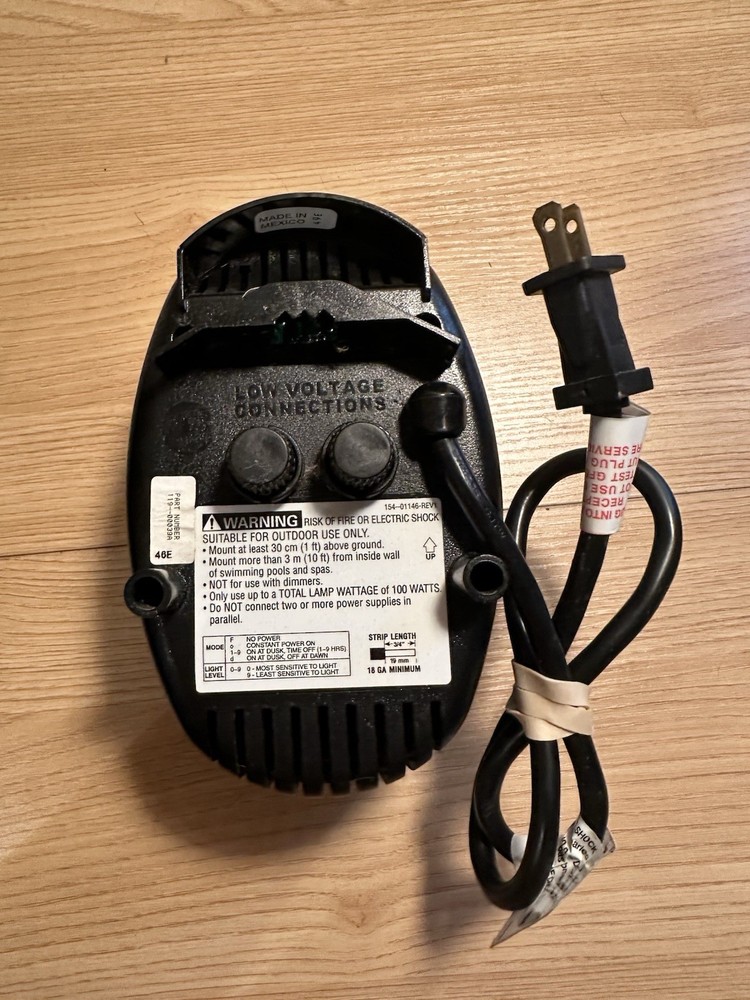 Malibu Landscape Intermatic ML100THB 100w Low Voltage Power Pack Transformer