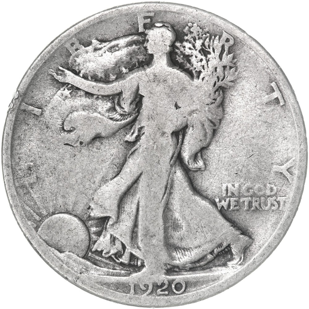 1920 D Walking Liberty Half Dollar Good 90% Silver