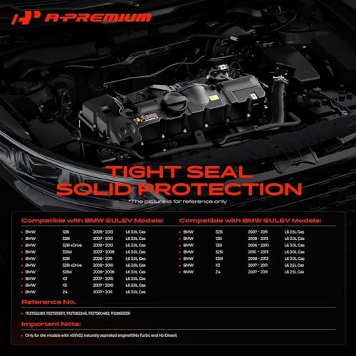 Engine Valve Cover - Compatible with BMW Vehicles - Standard Type (Plastic)