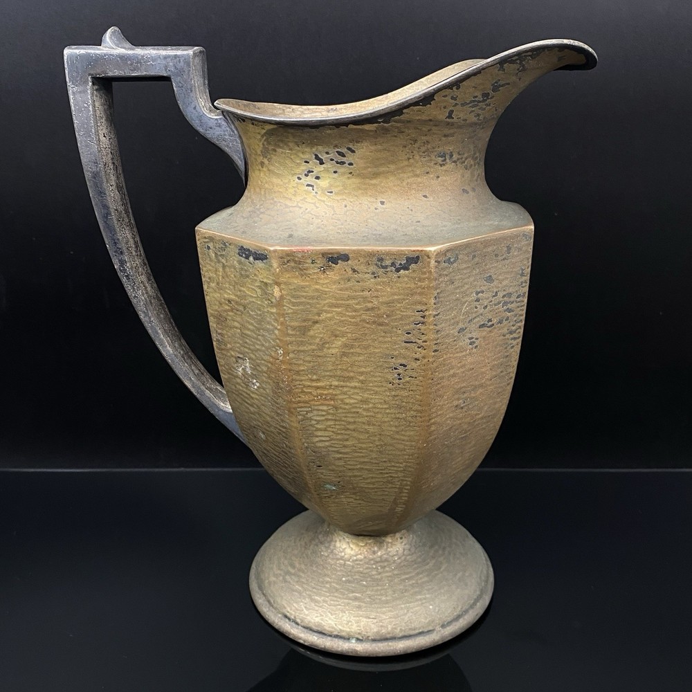 American Sheffield E.P.N.S. Hammered Pitcher 10”