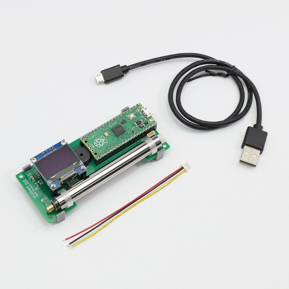 Geiger counter embedded module NetIO GC10next USB Radiation Detector RPi Pico