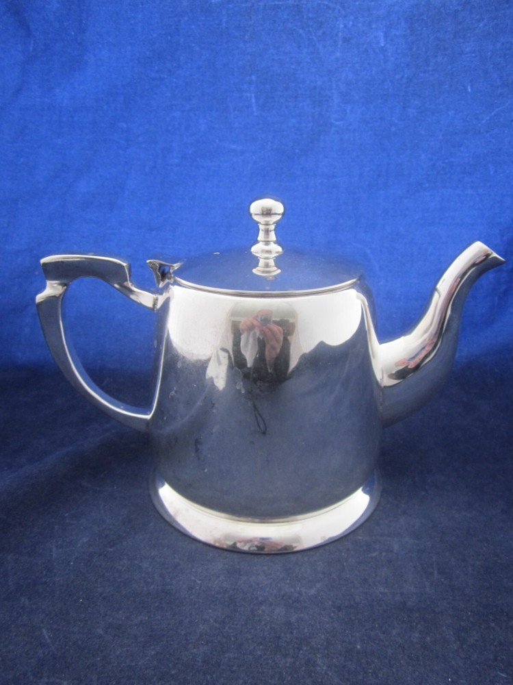 Silverplate Teapot Heavy Unmarked