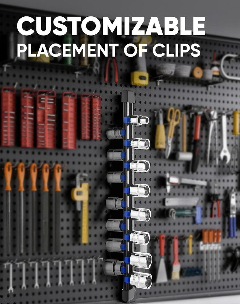 Lightweight Socket Organizer, 129 Socket Capacity