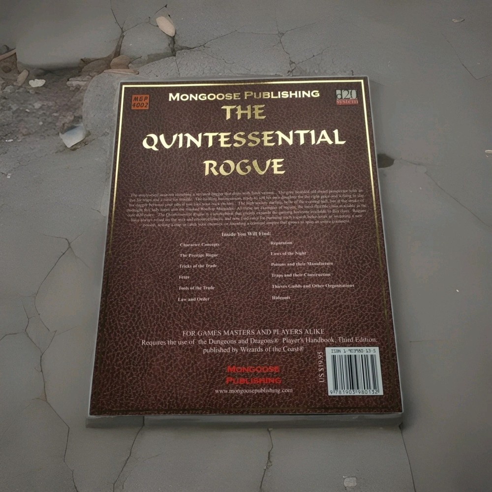 The Quintessential Rogue Mongoose Publishing D&D 3rd Edition #4002