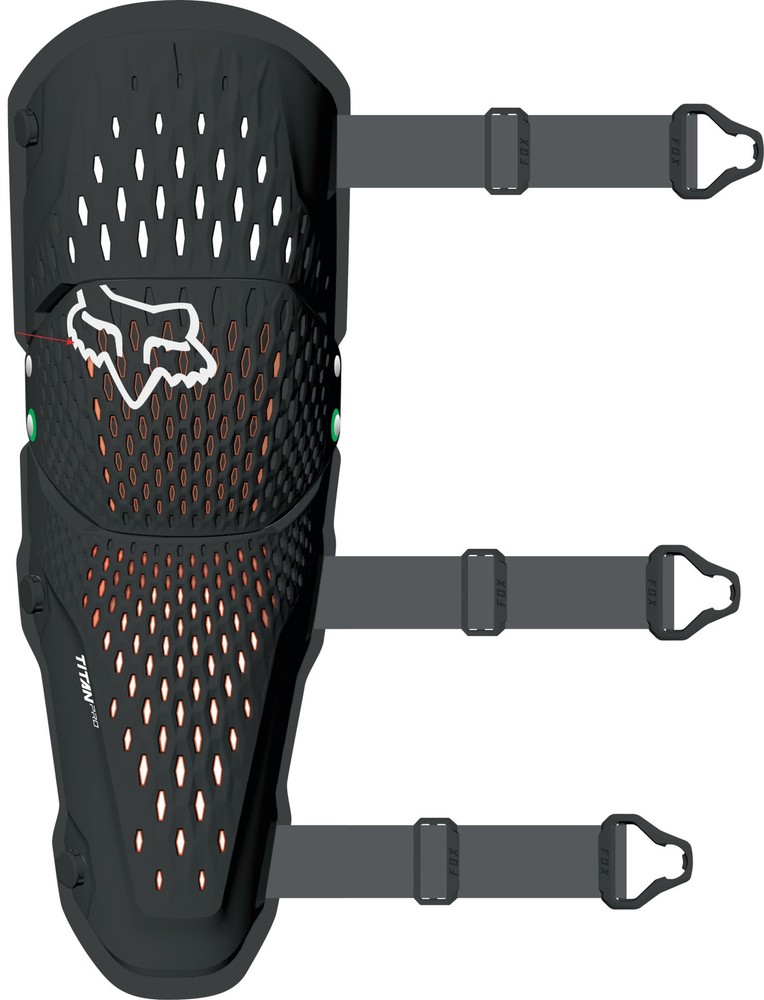 Fox Racing Titan Pro D3O CE Knee Guards Black