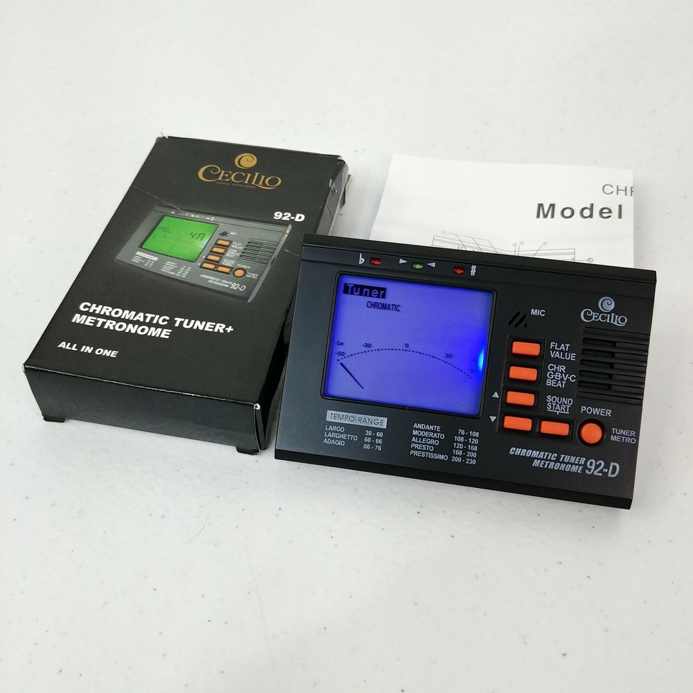 Cecilio 92-D chromatic tuner + metronome New open box