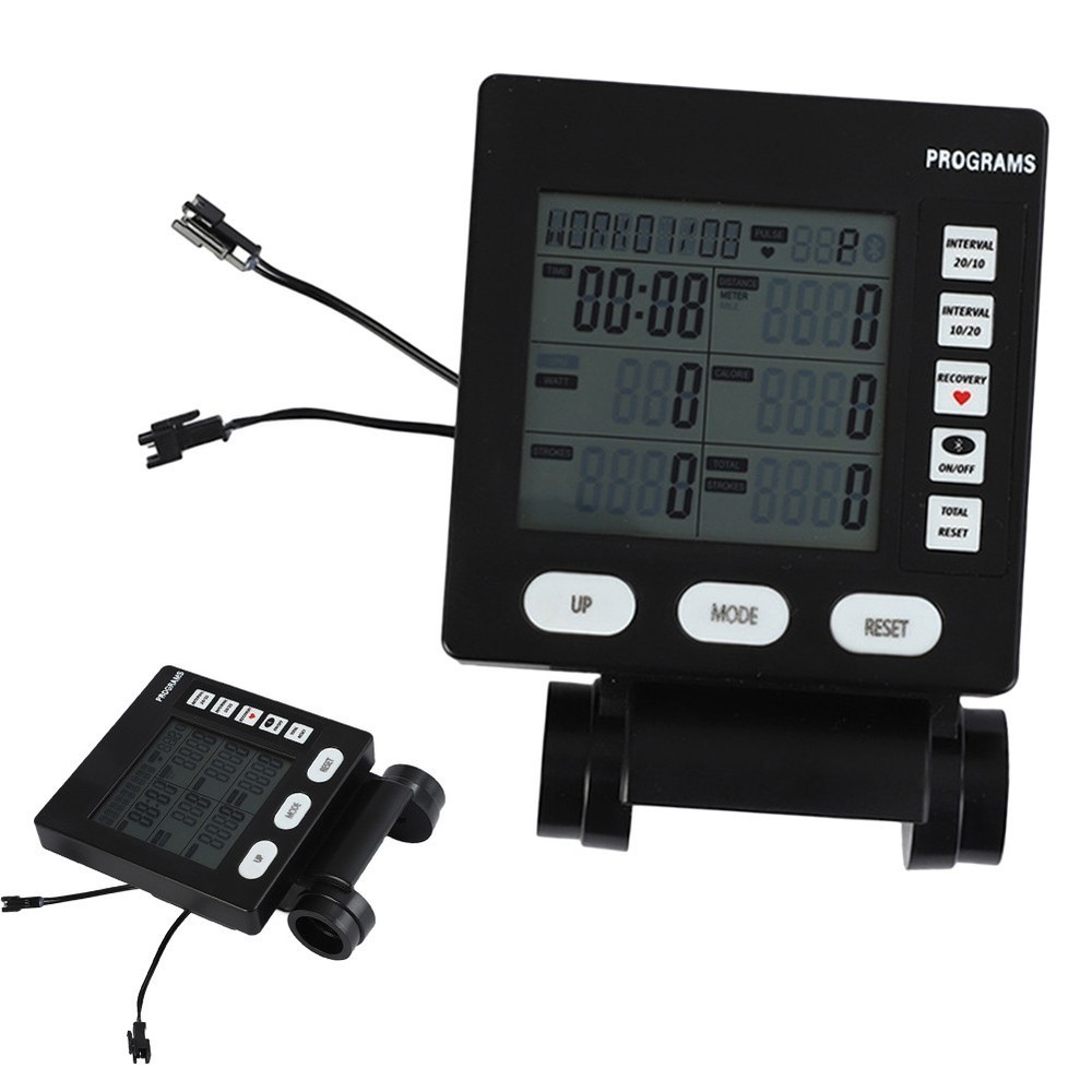Multifunction Rowing Machine Speedometer Practical LCD Display Counter Monitor