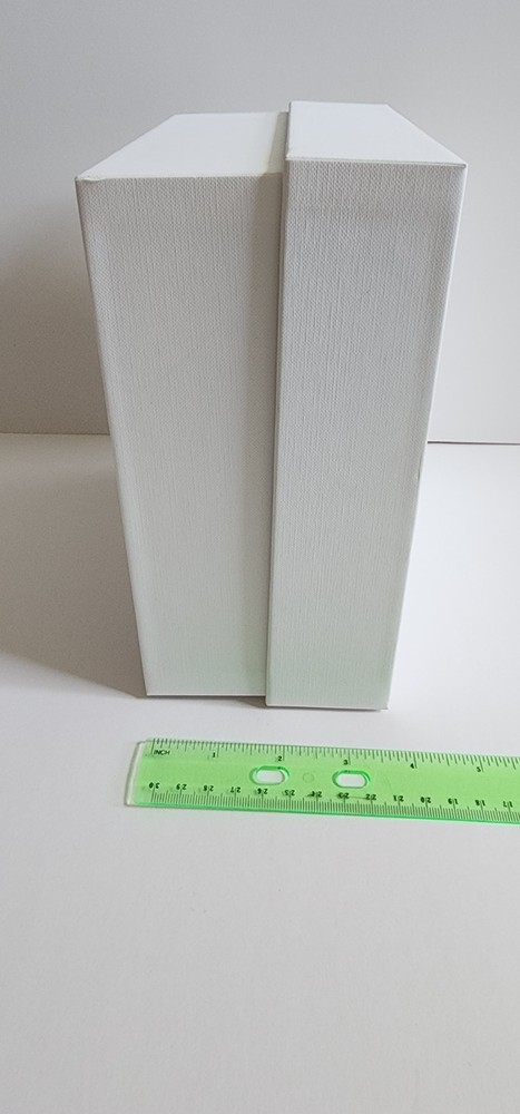 CELINE GIFT BOX, PROP, STAGING, DISPLAY WHITE BLACK
