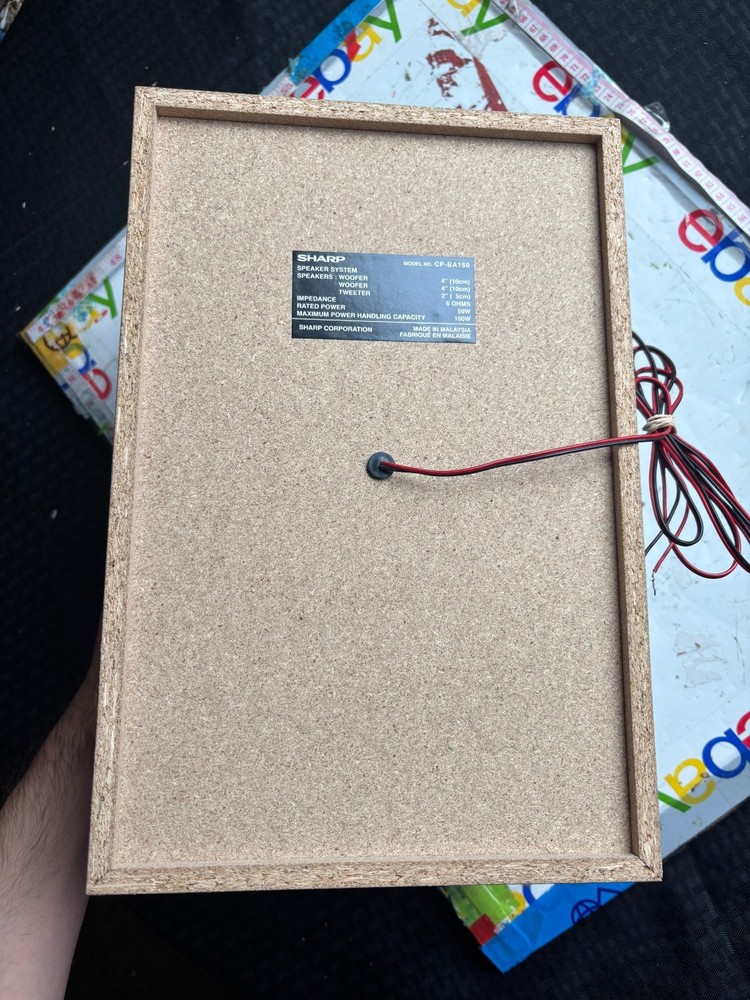 Sharp CD-BA150 Mini Component System with Pair CP-BA150 Speakers Tested CD Error