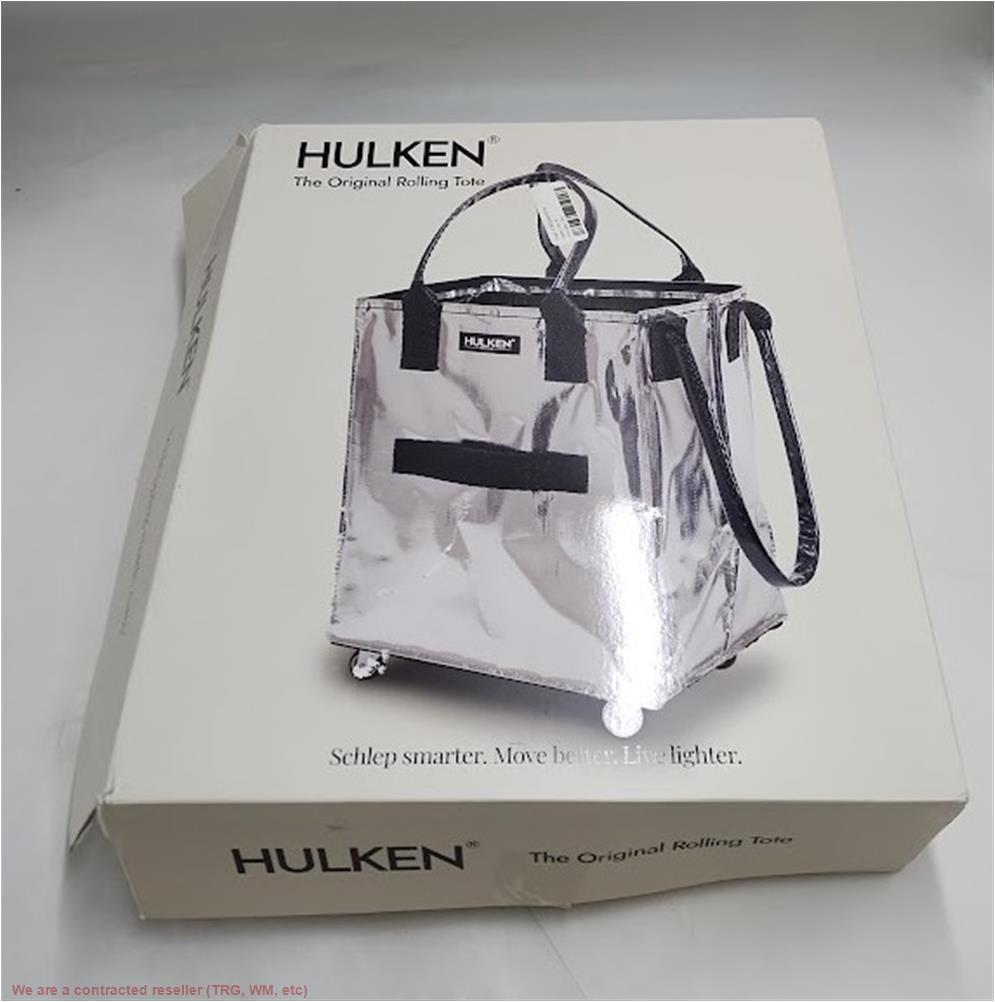HULKEN Original Rolling Tote Bag Medium Silver SEE DETAILS