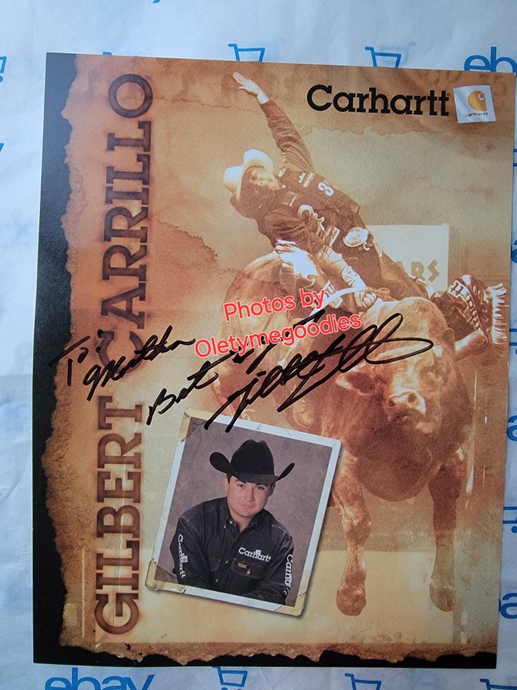 Gilbert Carrillo PBR Hand Signed 8 x 11