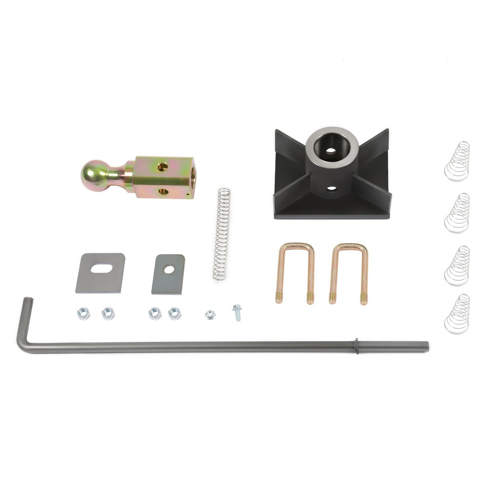 Universal Flatbed Gooseneck Trailer Hitch Hook Flatbed Kit w/ Ball Nut Spring